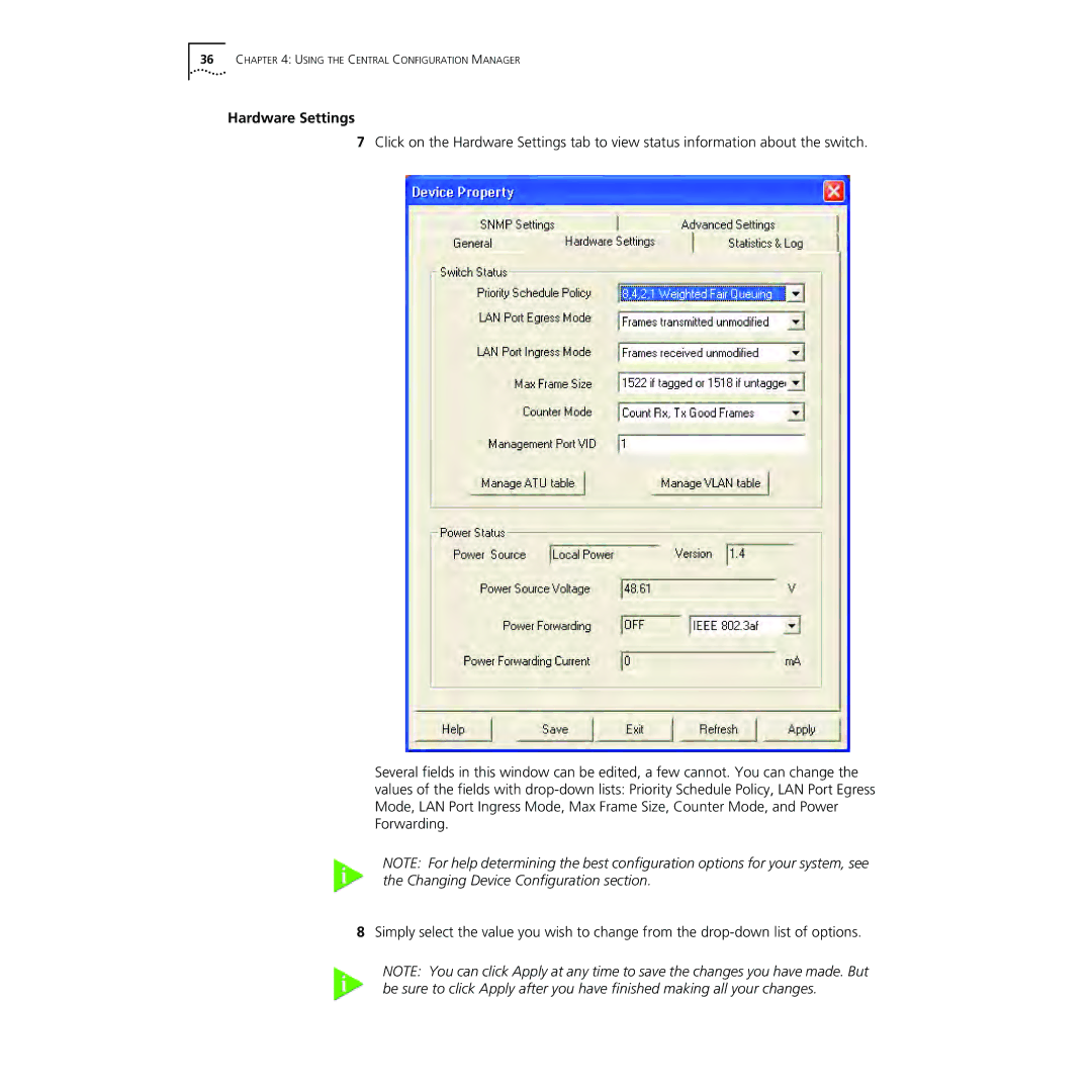 3Com NJ220 manual Hardware Settings 