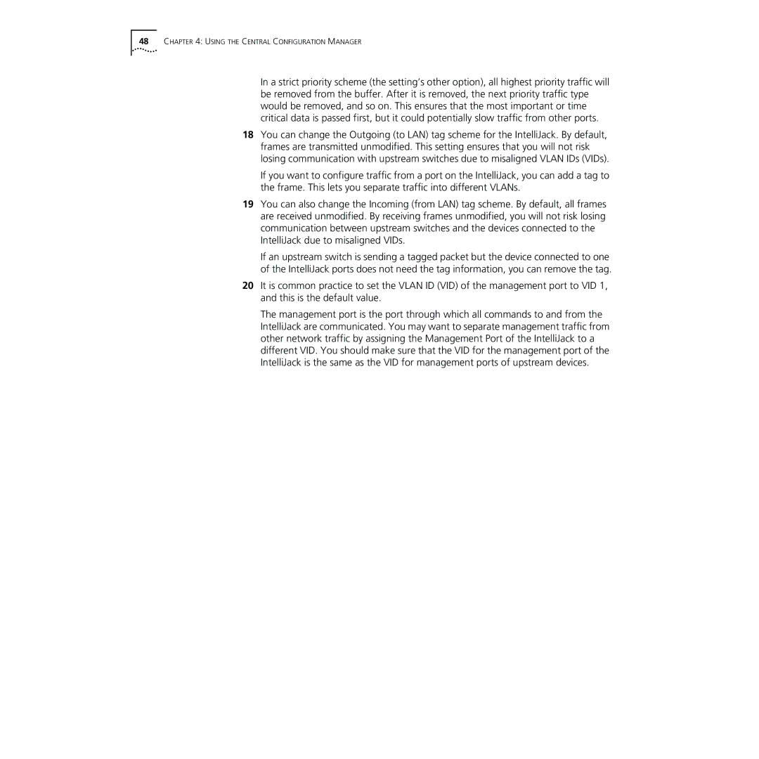 3Com NJ220 manual Using the Central Configuration Manager 