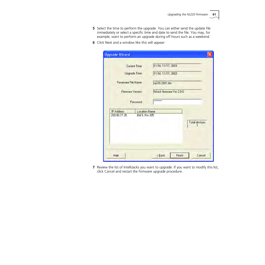 3Com manual Upgrading the NJ220 Firmware 