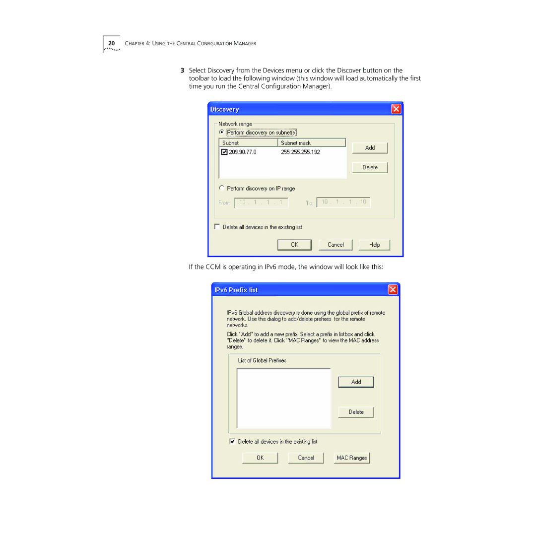 3Com NJ240FX manual Using the Central Configuration Manager 