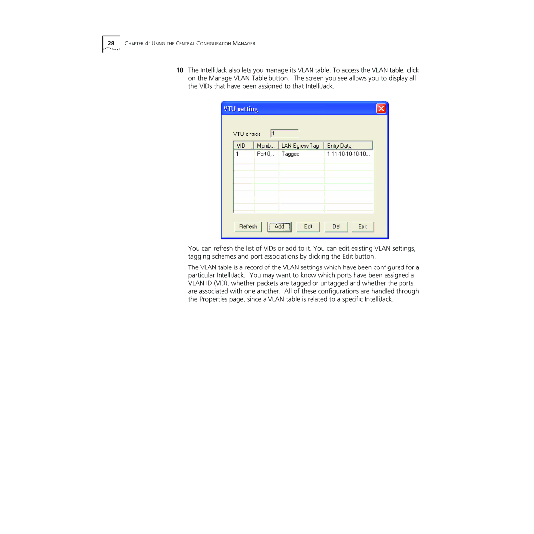 3Com NJ240FX manual Using the Central Configuration Manager 