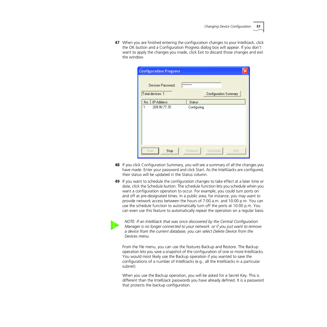 3Com NJ240FX manual Changing Device Configuration 