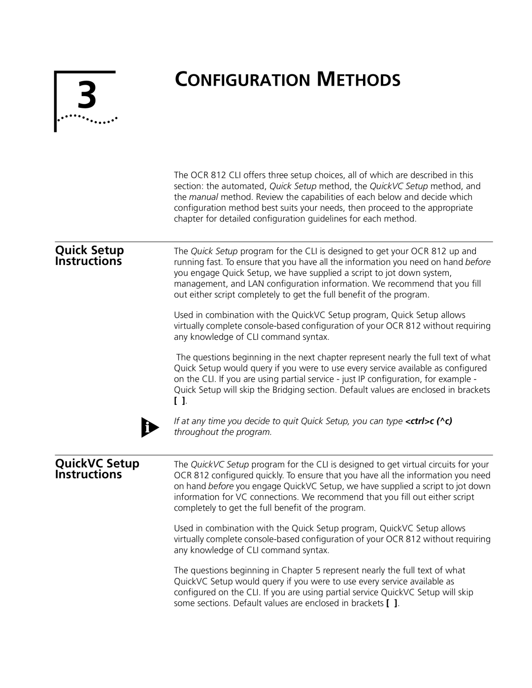 3Com OfficeConnect Remote 812 manual Configuration Methods 