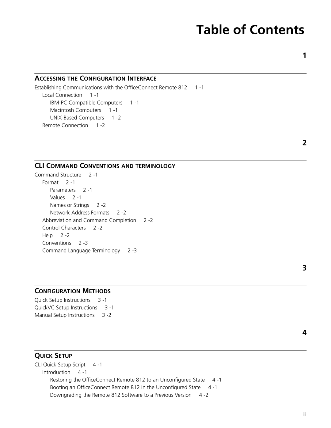 3Com OfficeConnect Remote 812 manual Table of Contents 