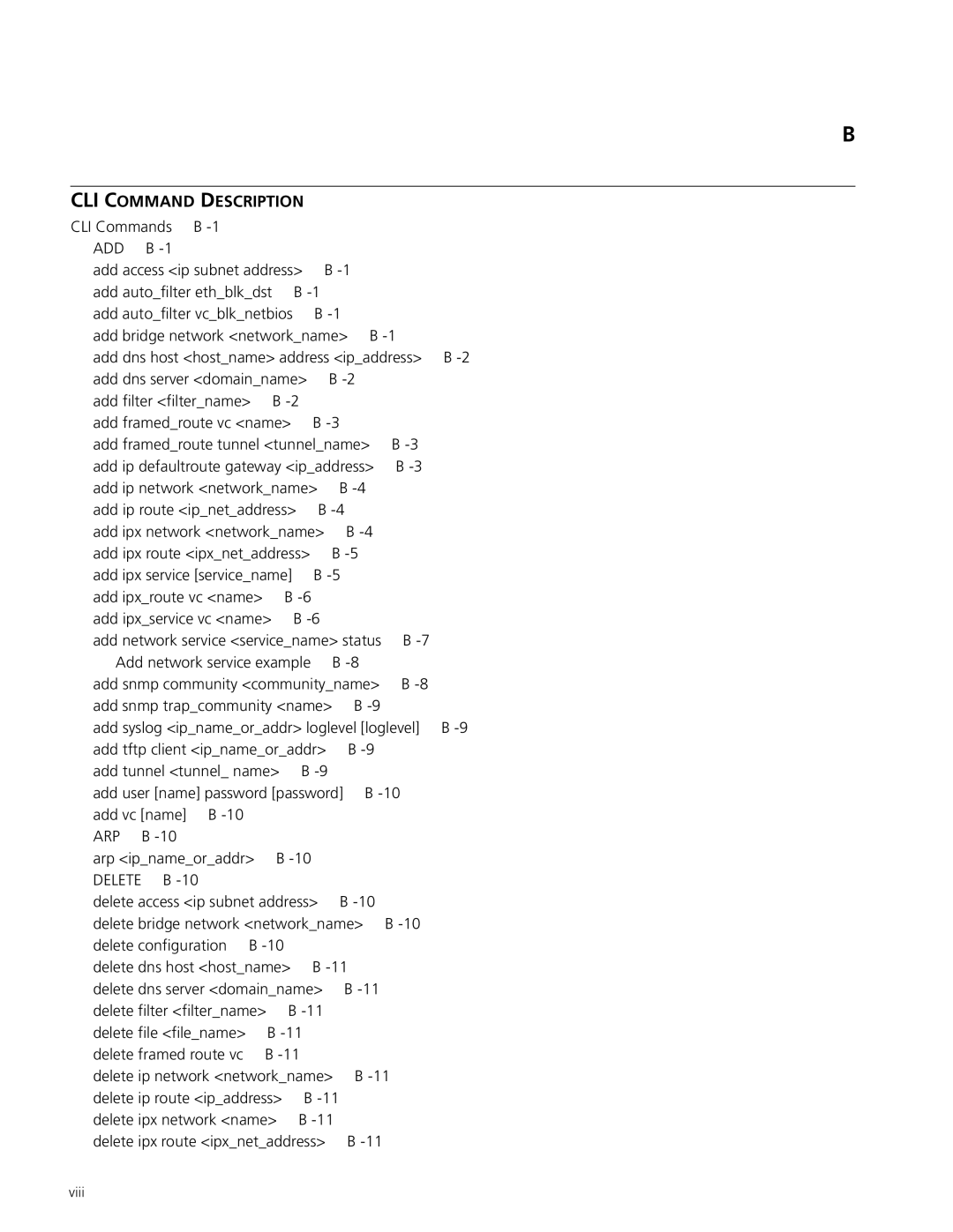 3Com OfficeConnect Remote 812 manual CLI Command Description 