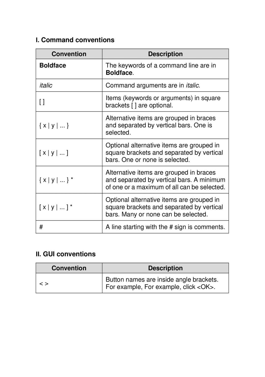 3Com PSE2500-A3 user manual Convention Description Boldface 