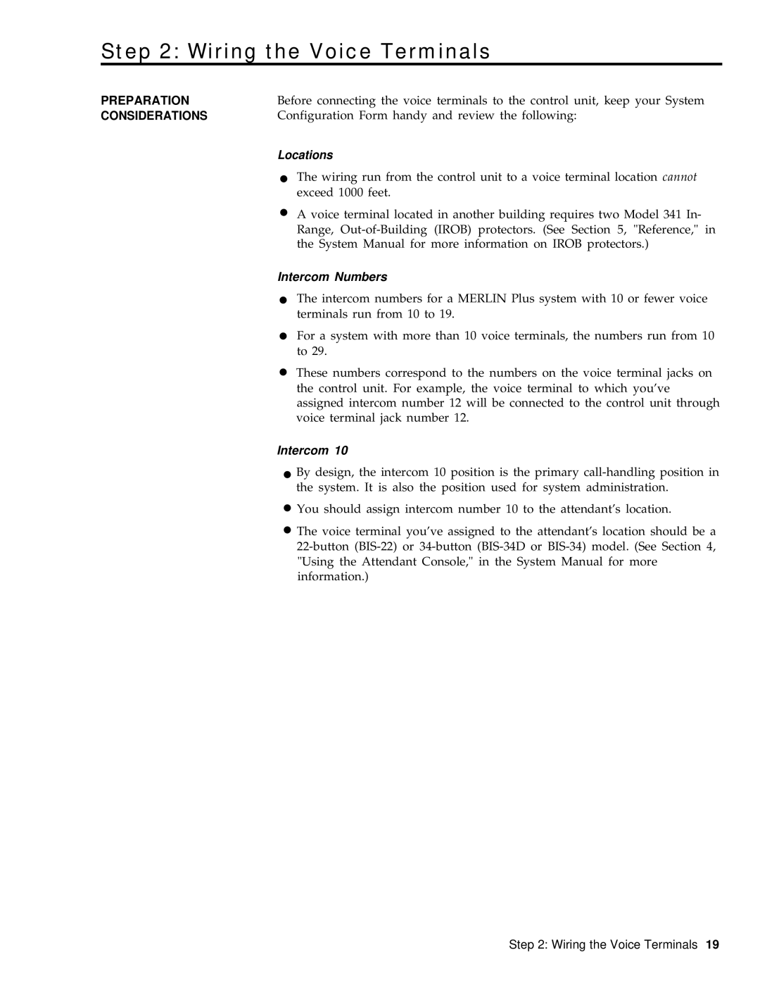 3Com RELEASE 2 installation manual Wiring the Voice Terminals, Preparation Considerations 