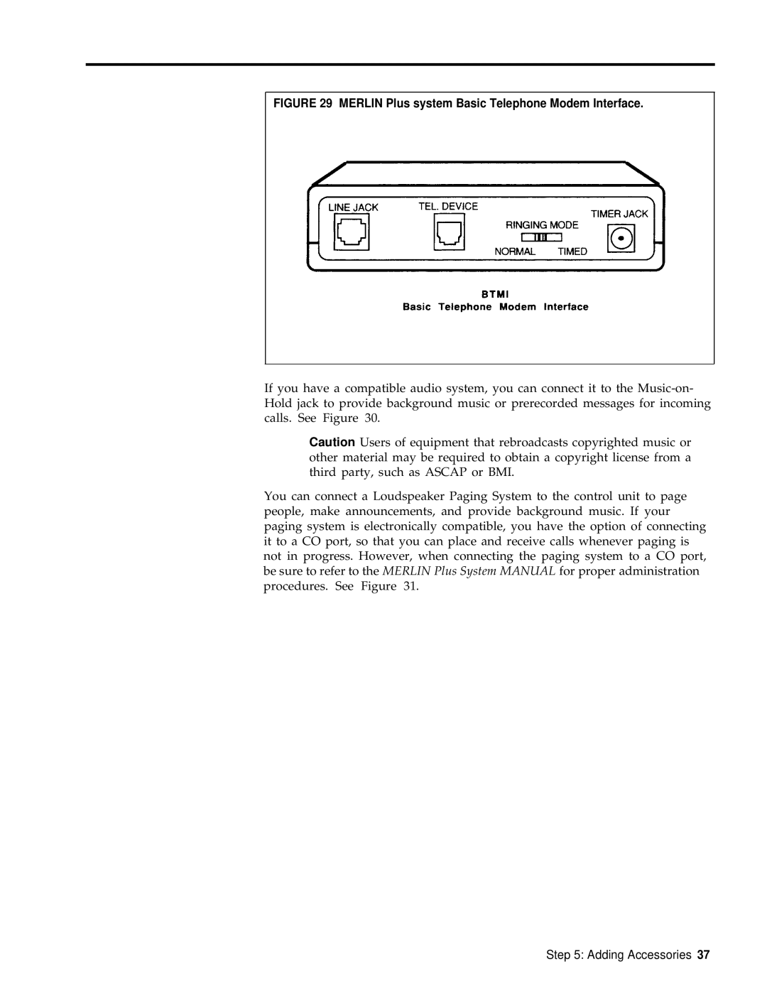 3Com RELEASE 2 installation manual Merlin Plus system Basic Telephone Modem Interface 