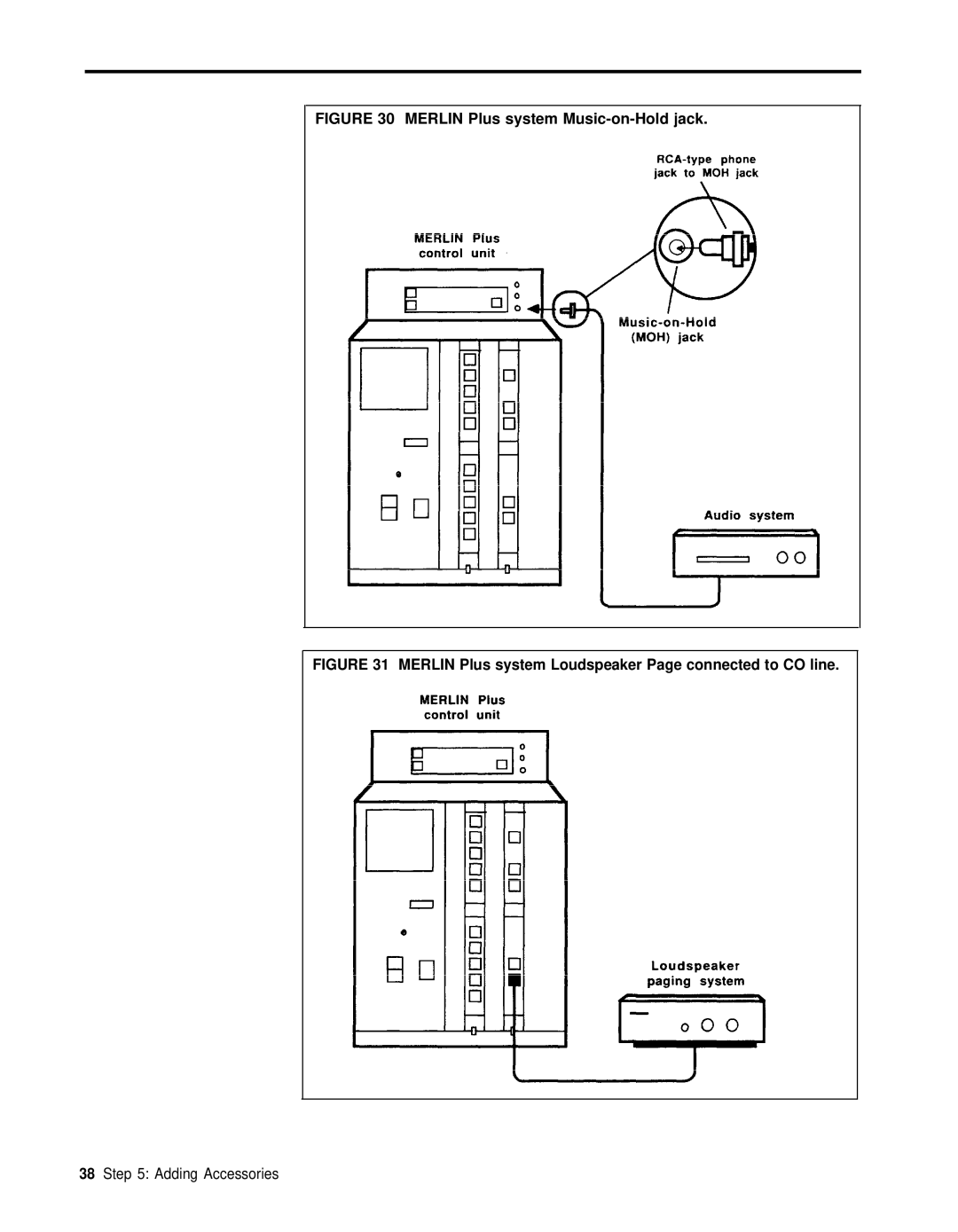 3Com RELEASE 2 installation manual Merlin Plus system Music-on-Hold jack 