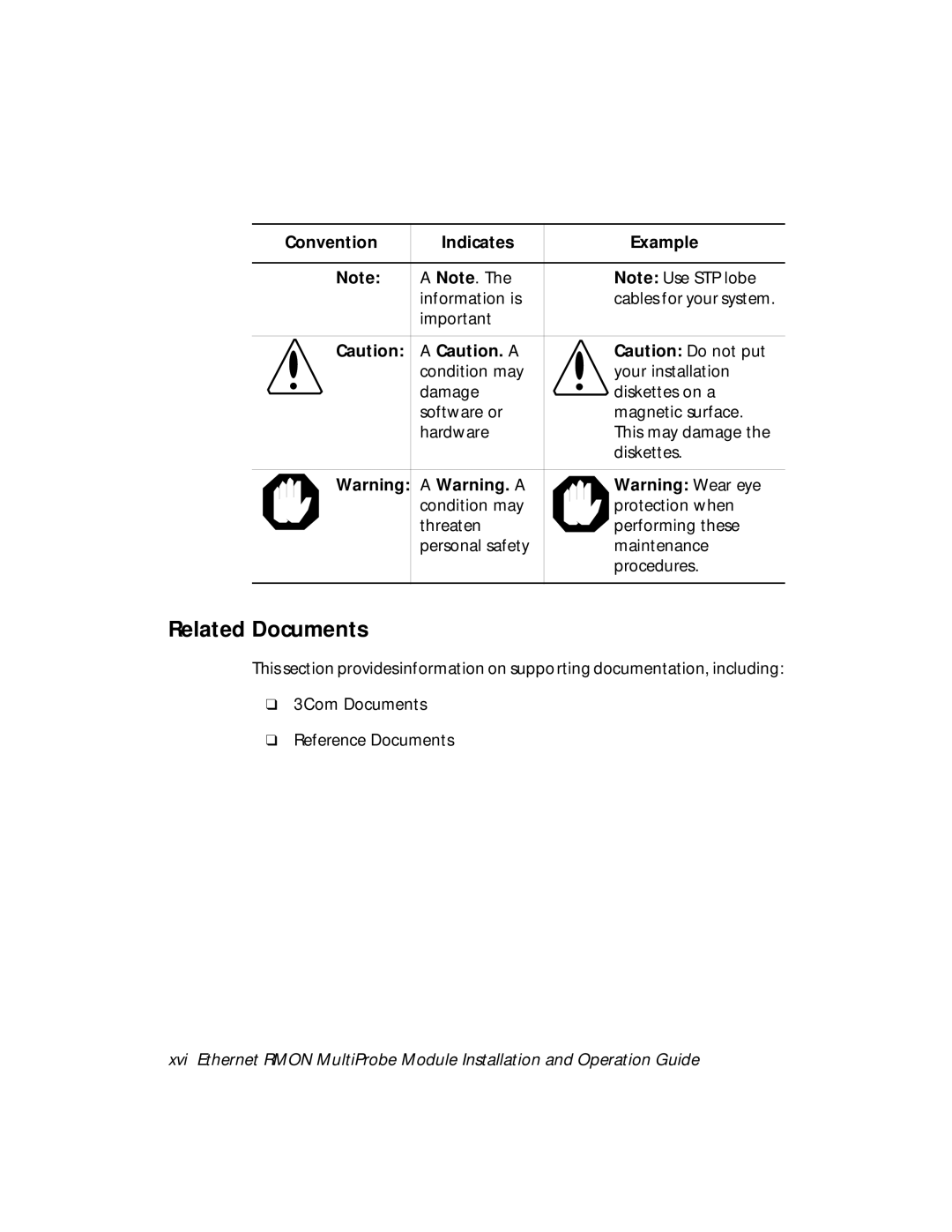 3Com RMON-EMP-3 installation and operation guide Related Documents 