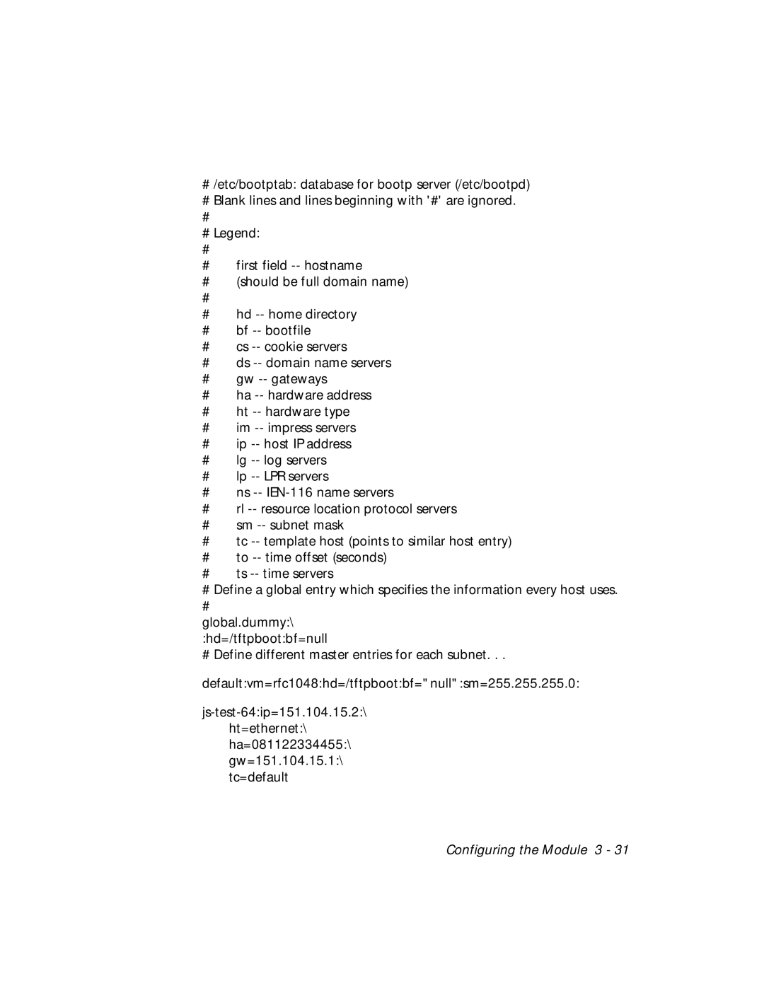 3Com RMON-EMP-3 installation and operation guide Configuring the Module 3 