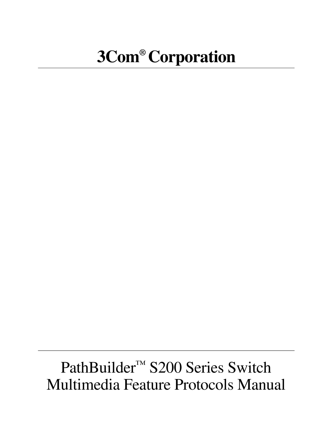 3Com S200 manual 3Com Corporation 