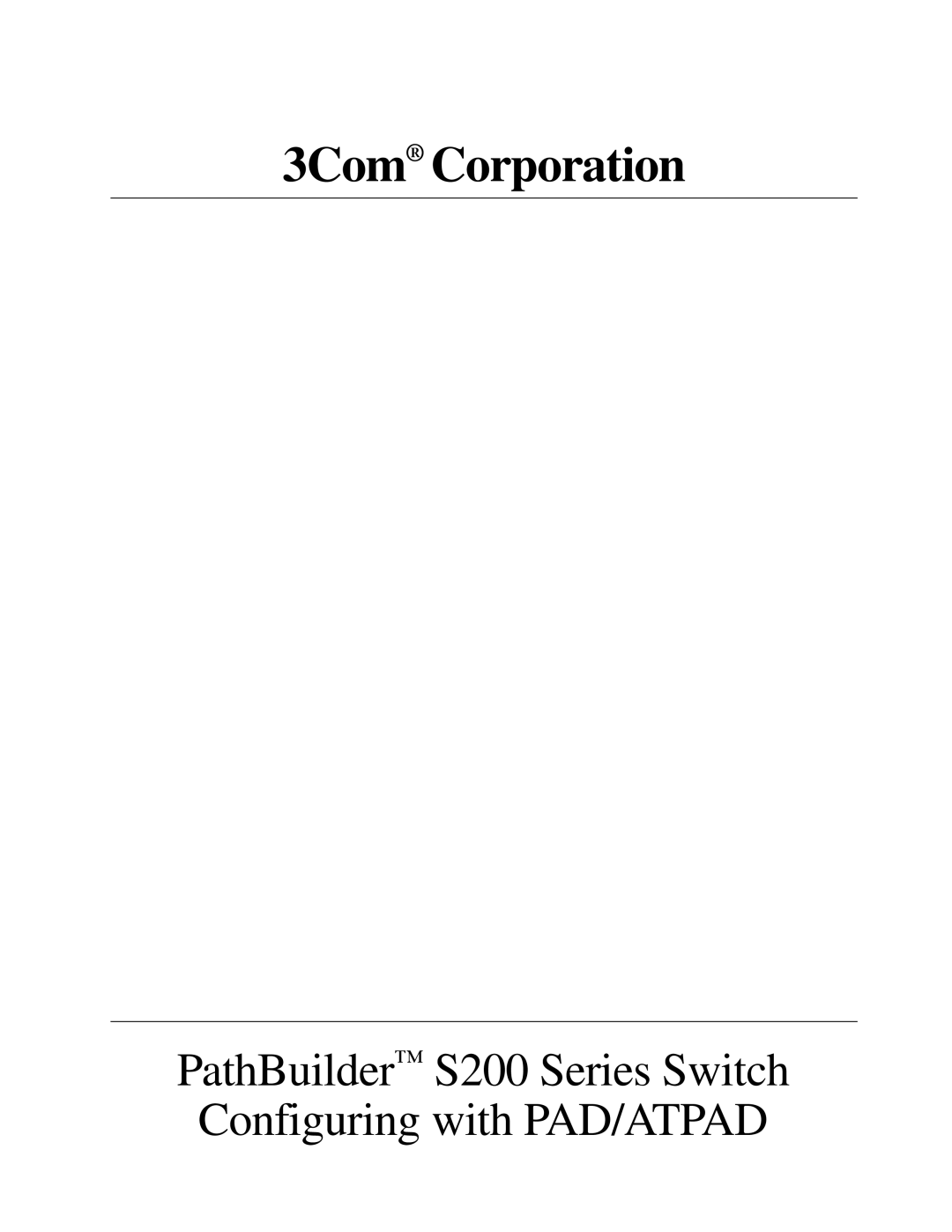 3Com S200 manual 3Com Corporation 