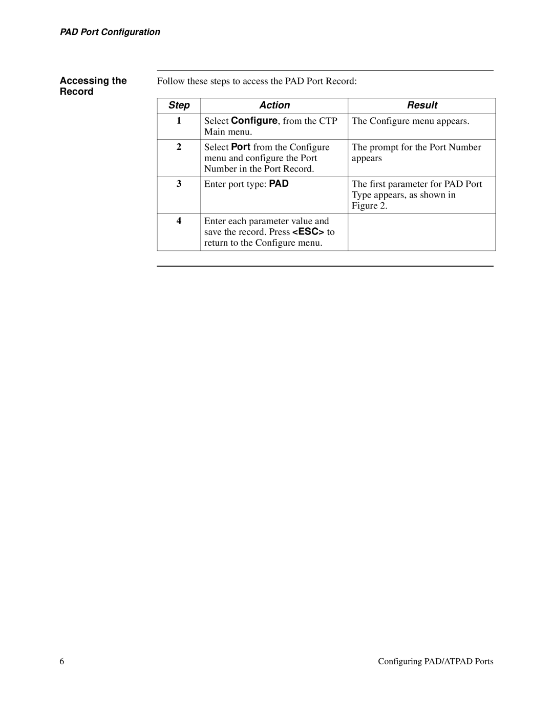 3Com S200 manual Step Action Result 