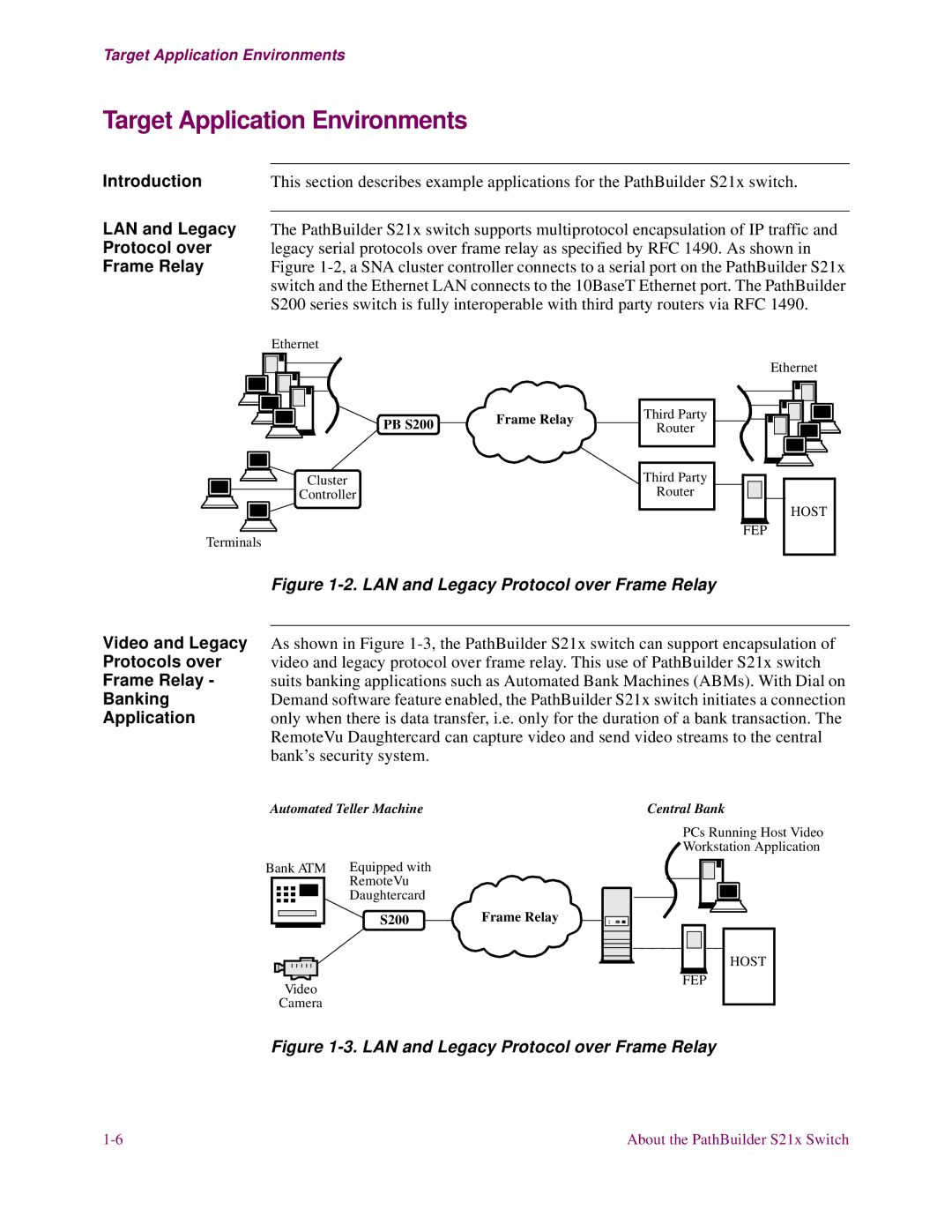 3Com S21x installation manual Target Application Environments 