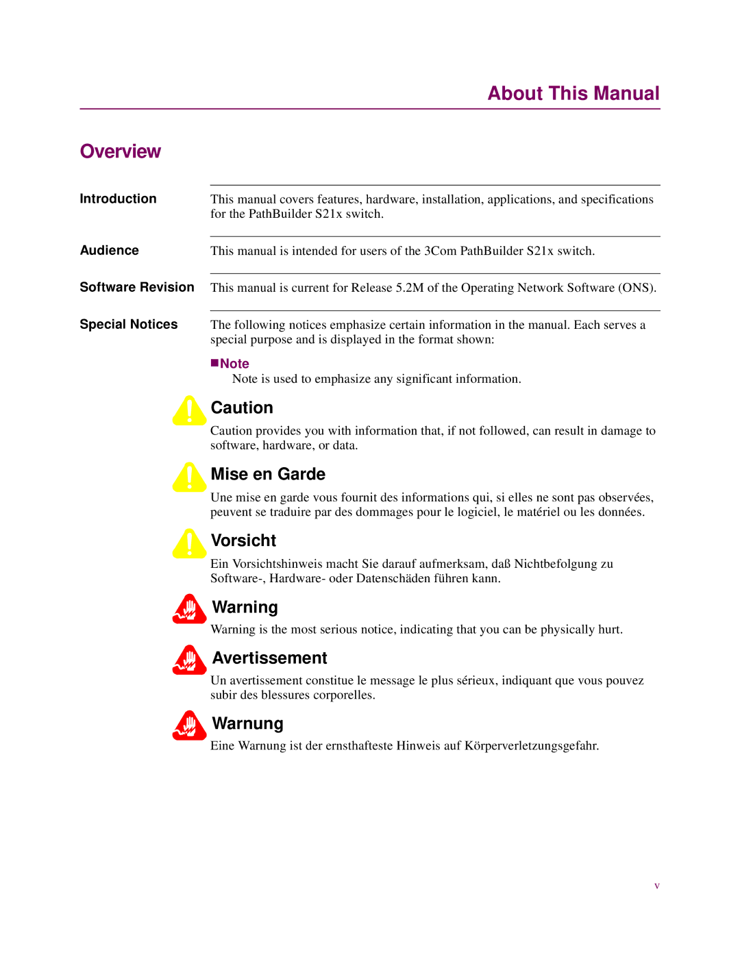 3Com S21x installation manual About This Manual, Overview 