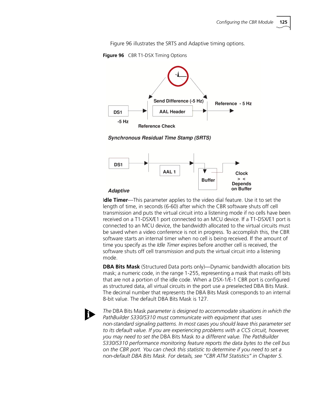 3Com S330 manual Illustrates the Srts and Adaptive timing options 