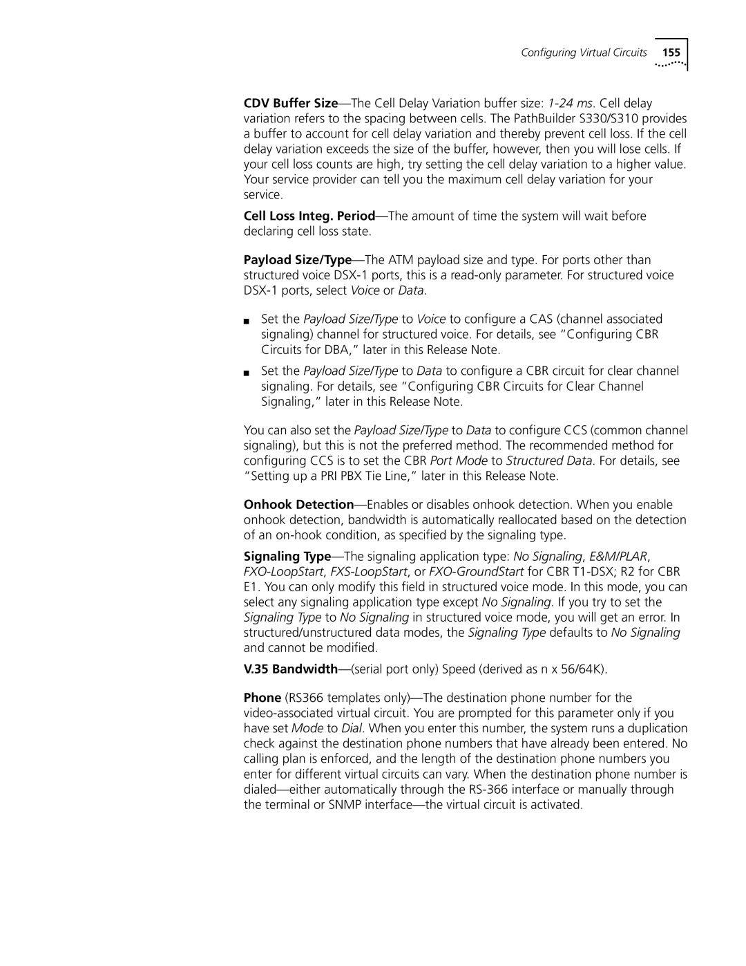 3Com S330 manual Configuring Virtual Circuits 