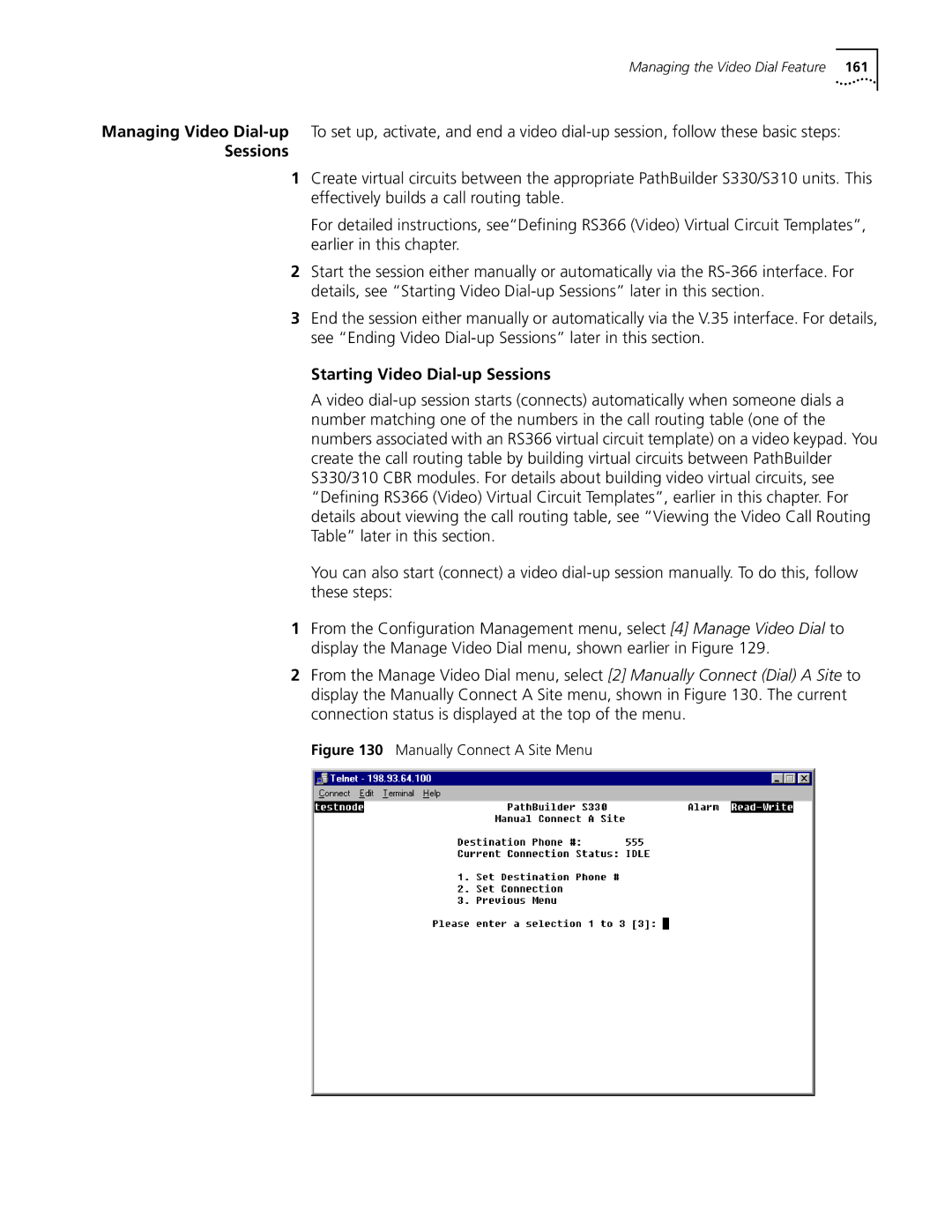 3Com S330 manual Starting Video Dial-up Sessions 