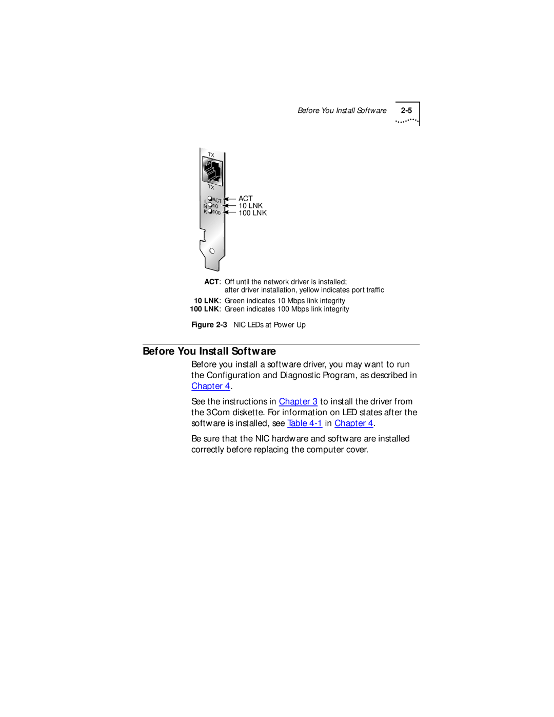 3Com Server manual Before You Install Software 