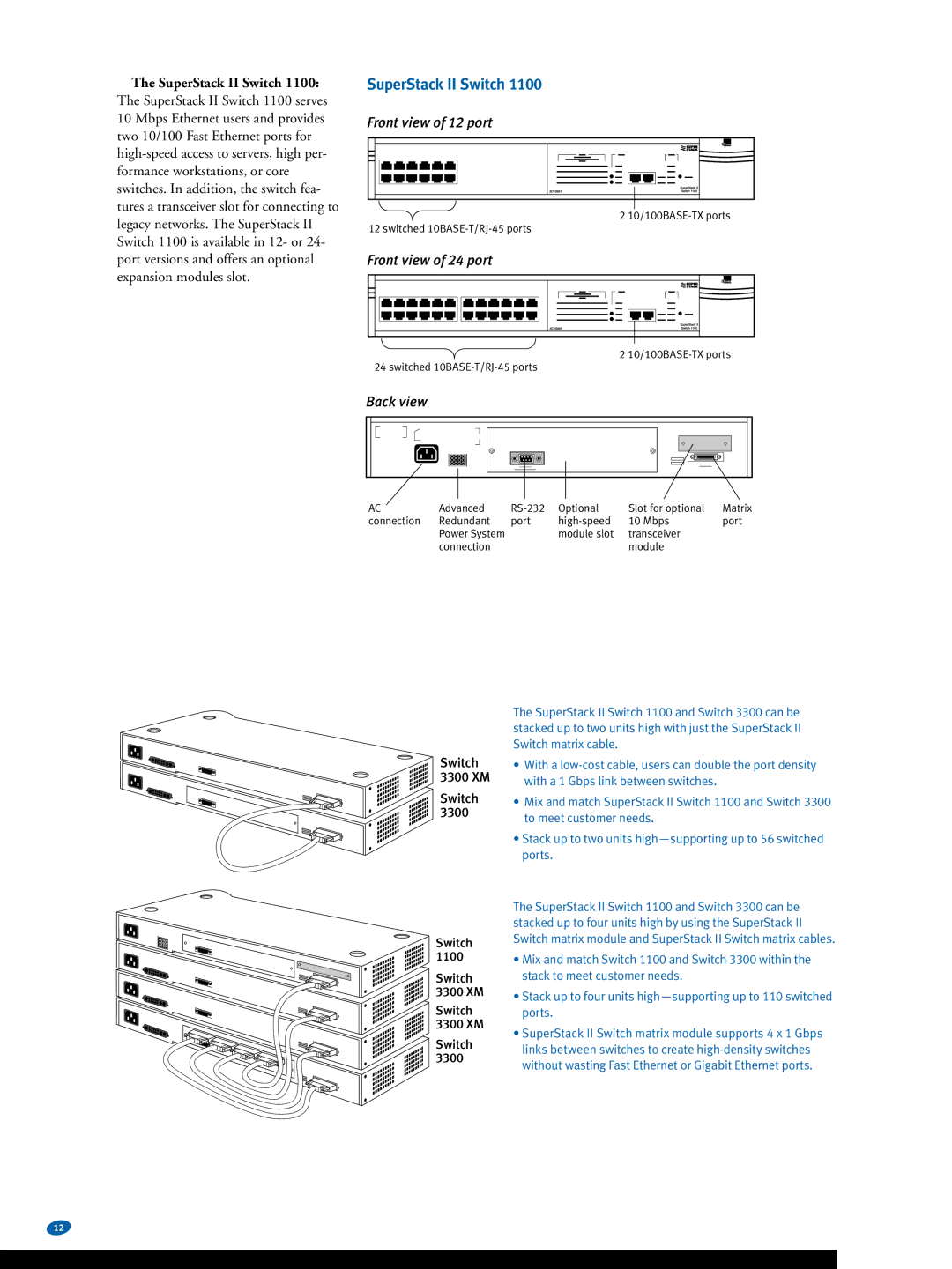 3Com Switches warranty Switch 3300 XM 