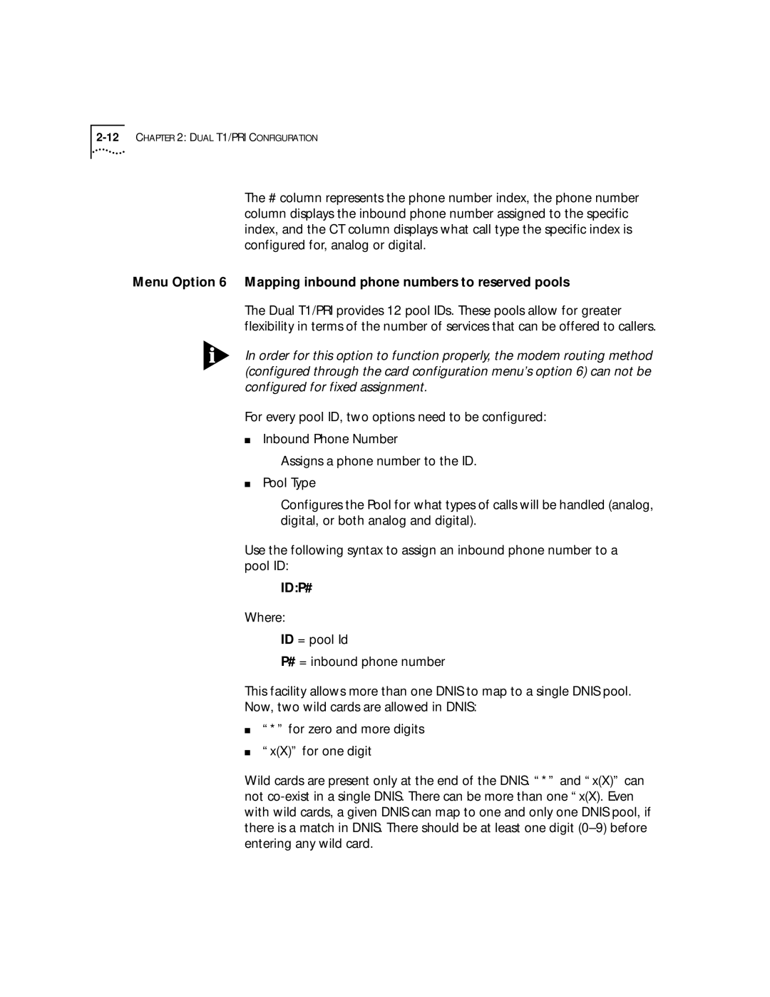 3Com T1/PRI manual Idp# 