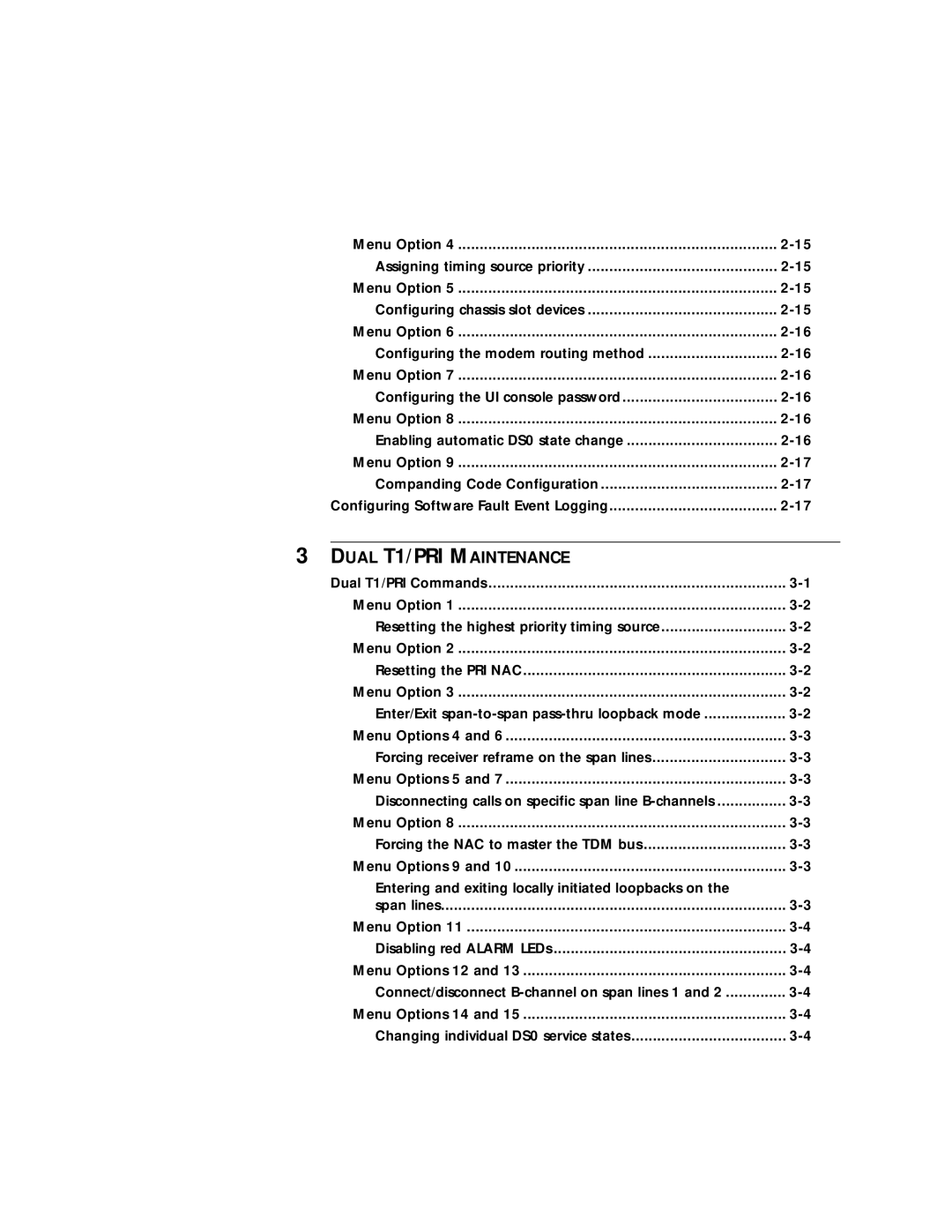 3Com manual Dual T1/PRI Maintenance 