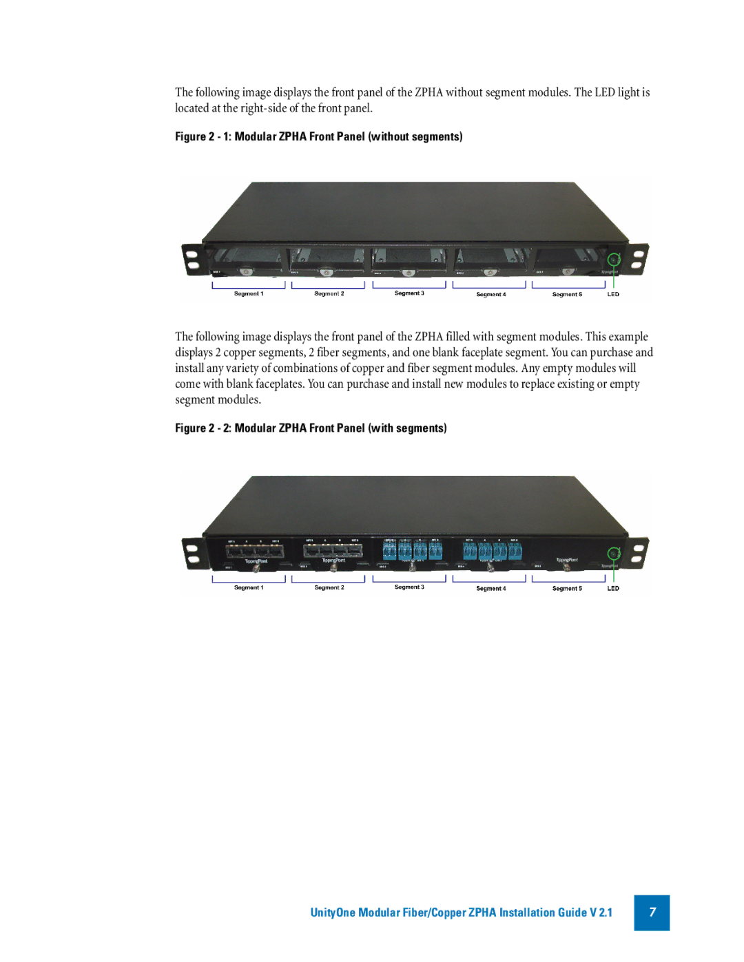 3Com TECHD-0000000050 manual Modular Zpha Front Panel without segments 