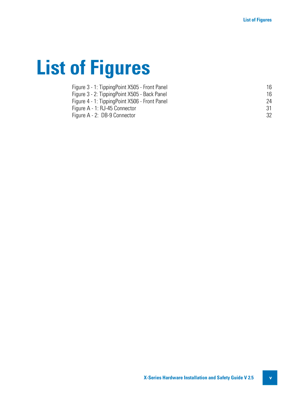 3Com TECHD-0000000122 manual List of Figures, Front Panel 