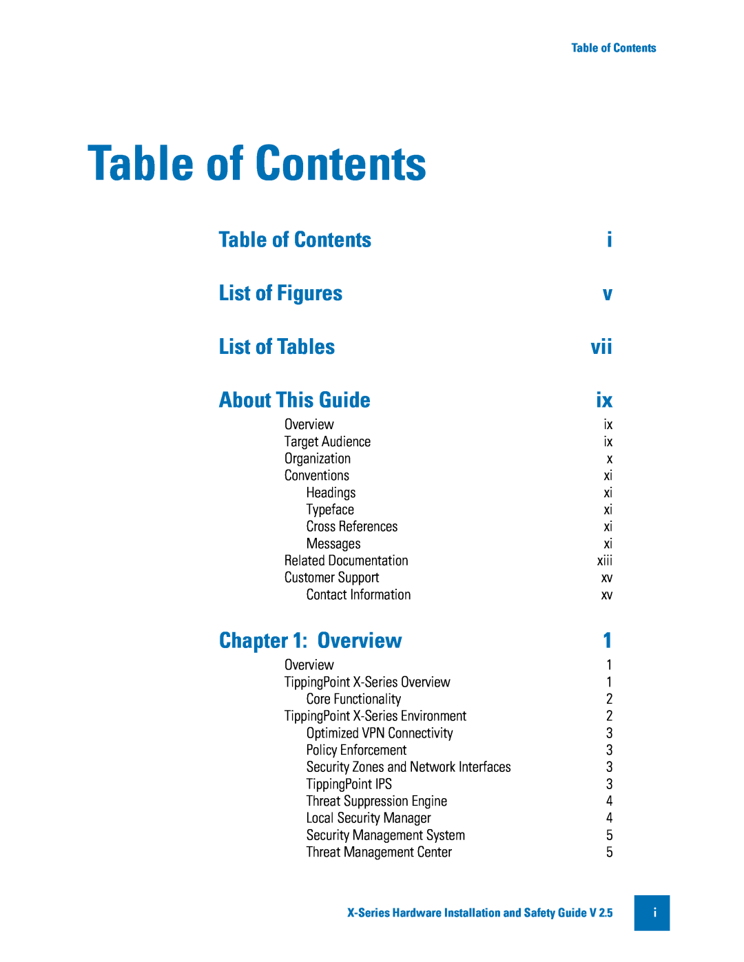3Com TECHD-0000000122 manual Table of Contents, List of Figures, List of Tables, About This Guide, Overview 
