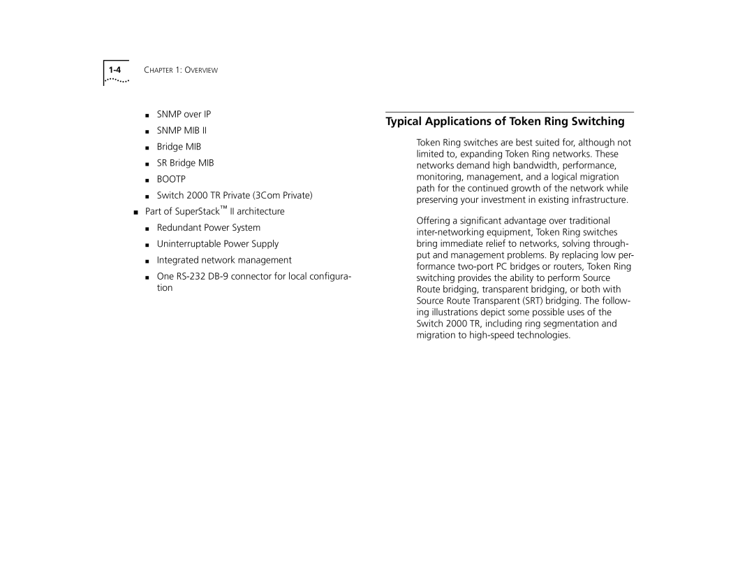 3Com TR manual Typical Applications of Token Ring Switching, Bootp 