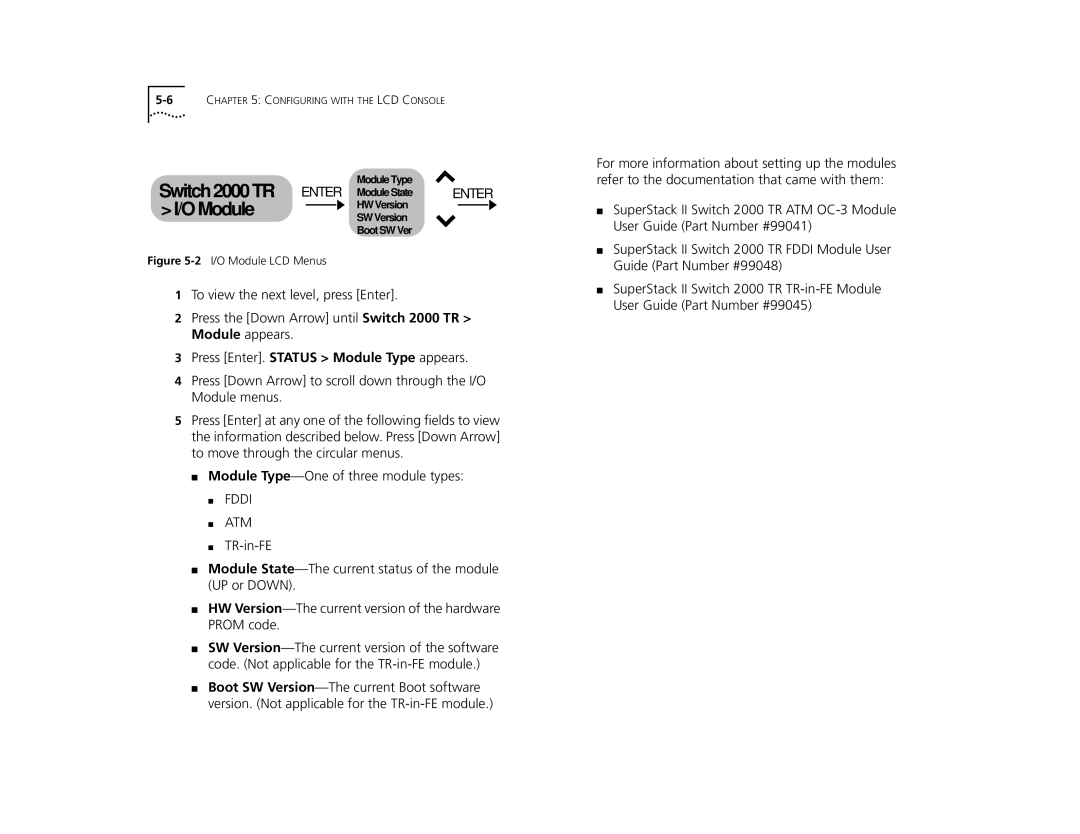 3Com TR manual Module Type 