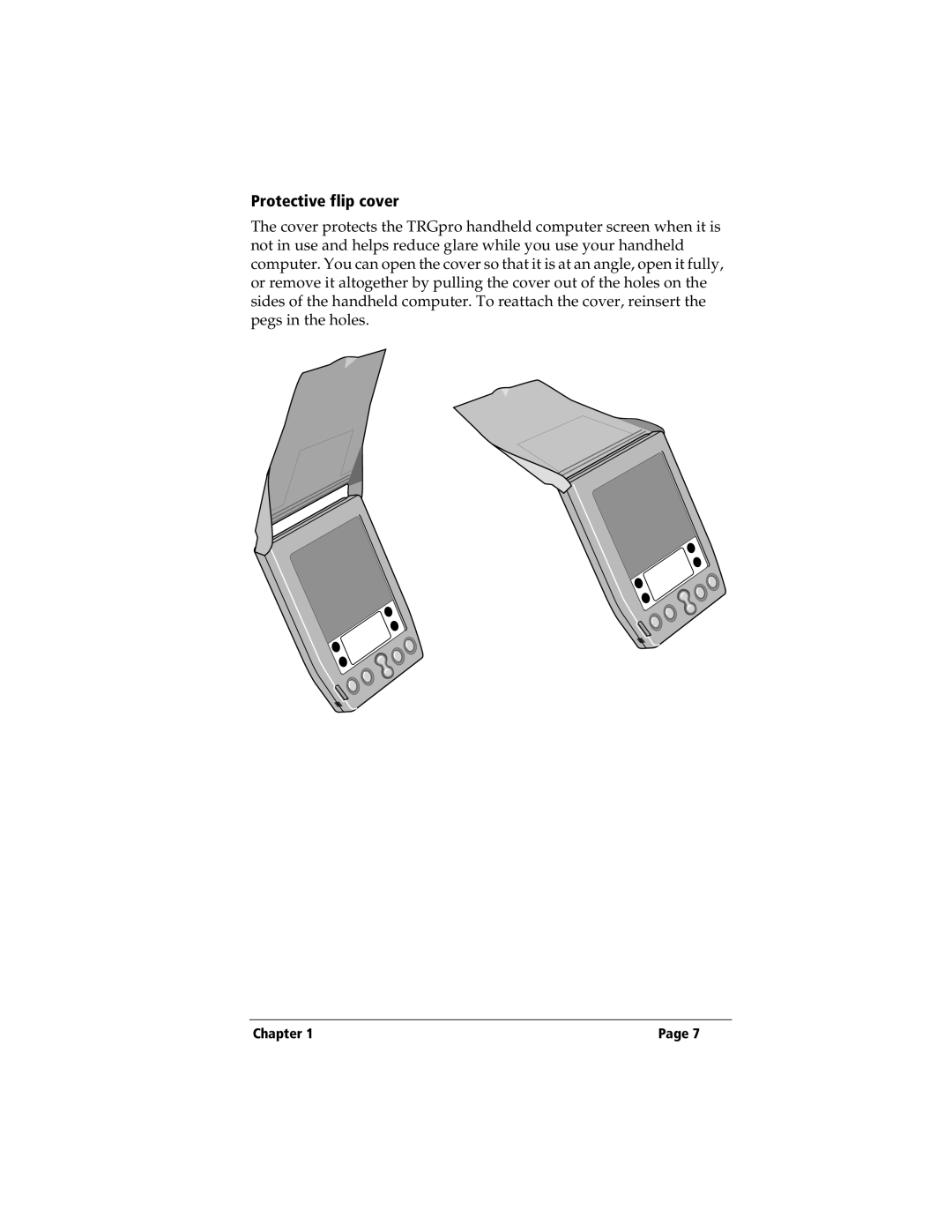 3Com TRGpro manual Protective flip cover 