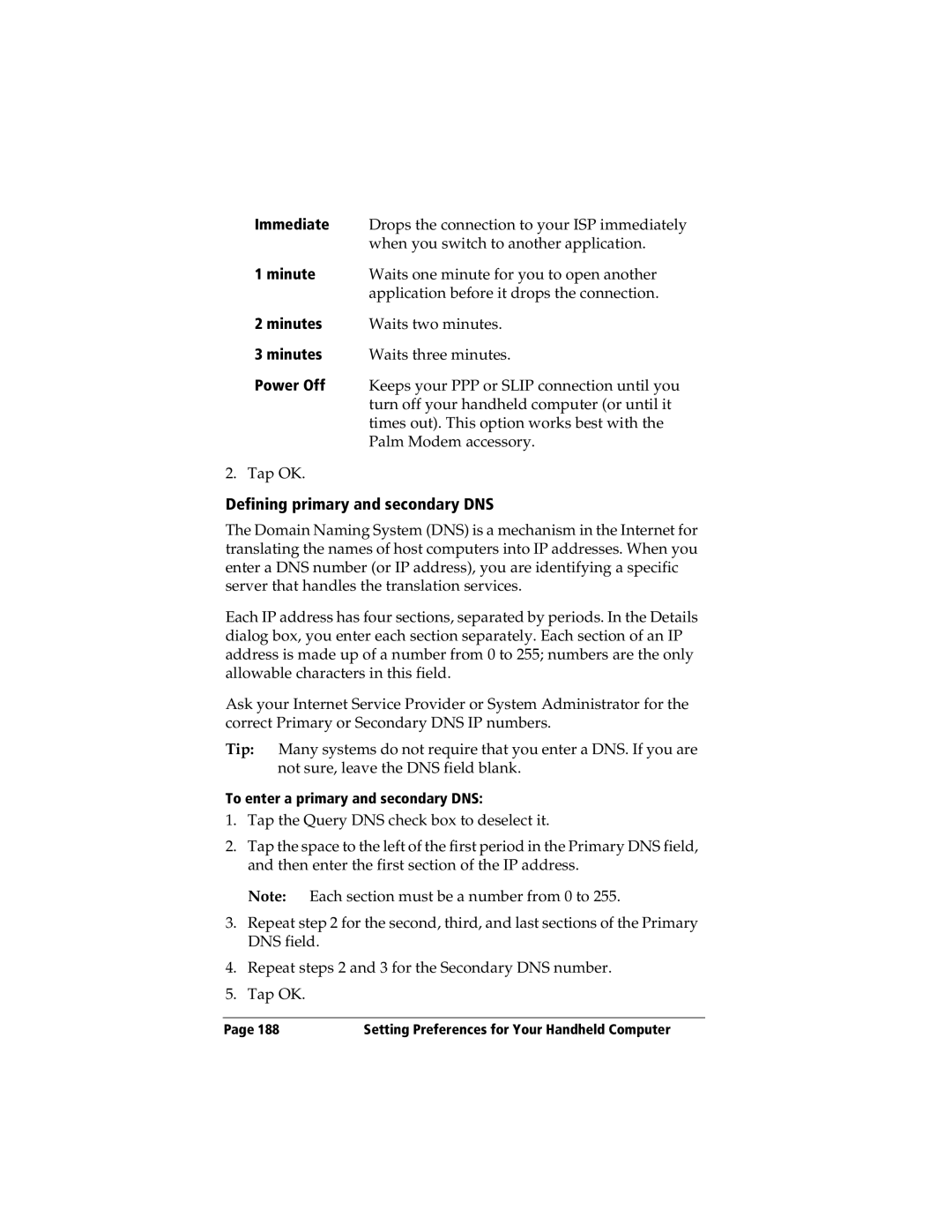 3Com TRGpro manual Defining primary and secondary DNS, To enter a primary and secondary DNS 