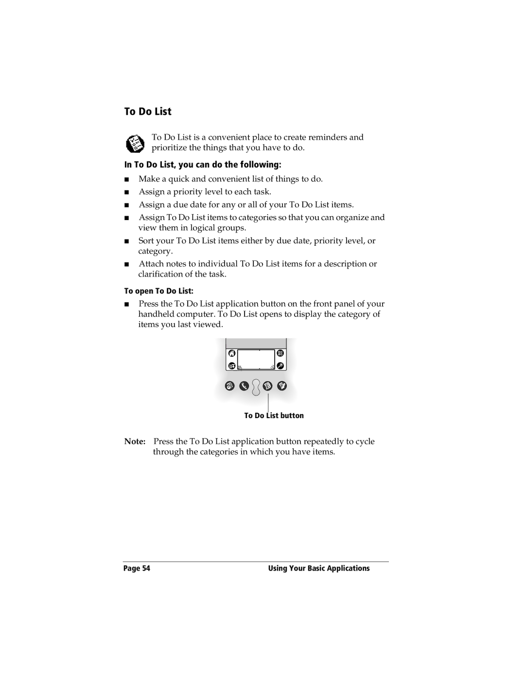 3Com TRGpro manual To Do List, you can do the following, To open To Do List 