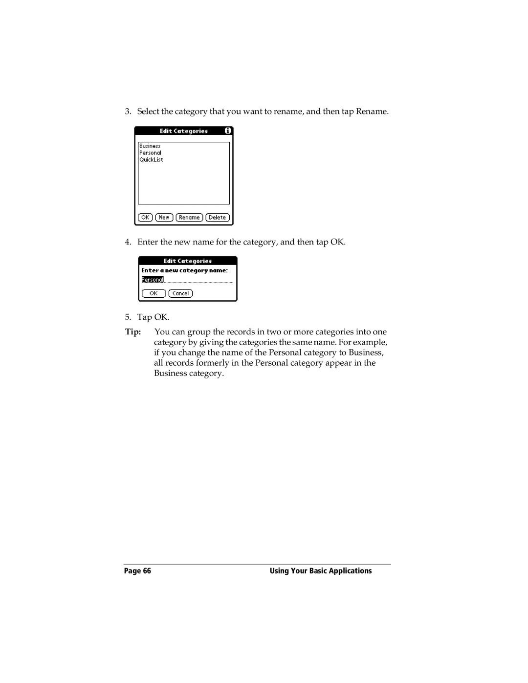 3Com TRGpro manual Using Your Basic Applications 