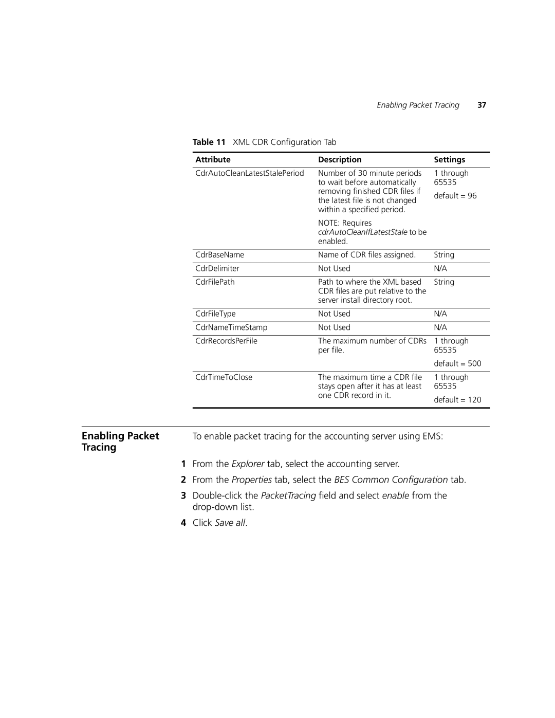 3Com V7000 manual Attribute Description 