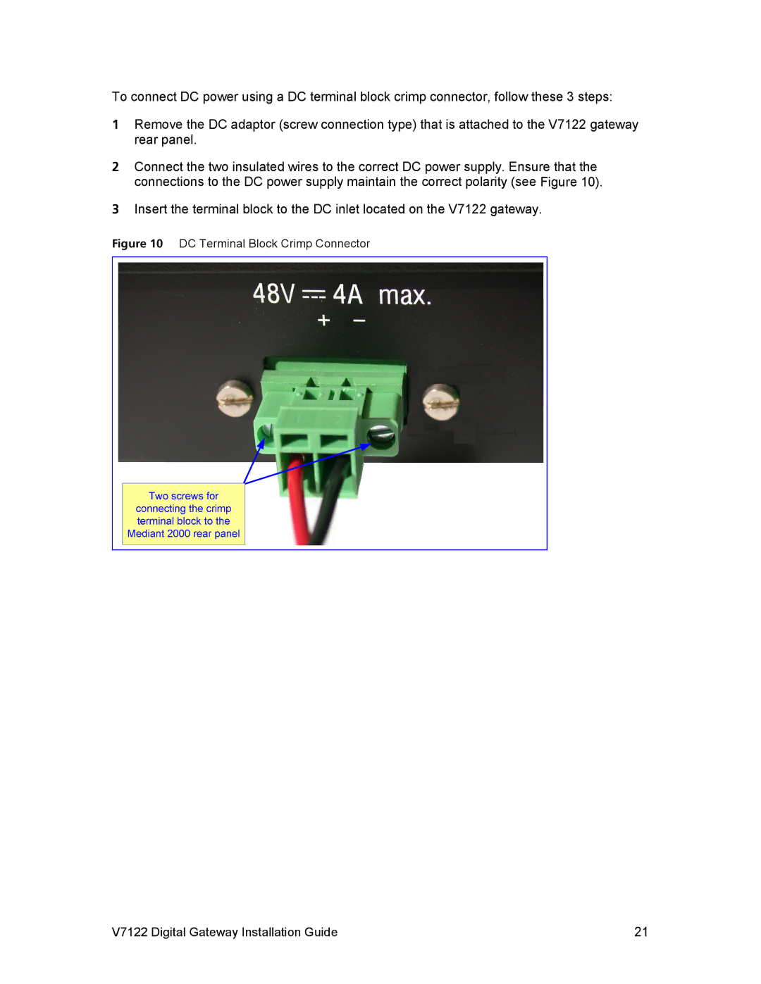 3Com V7122 manual 