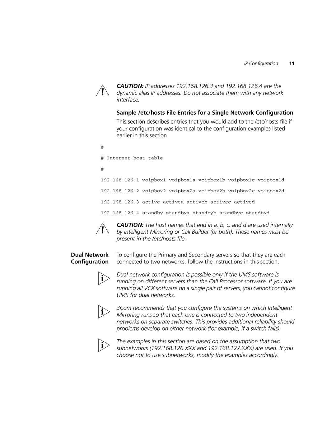 3Com V7300 manual IP Configuration 