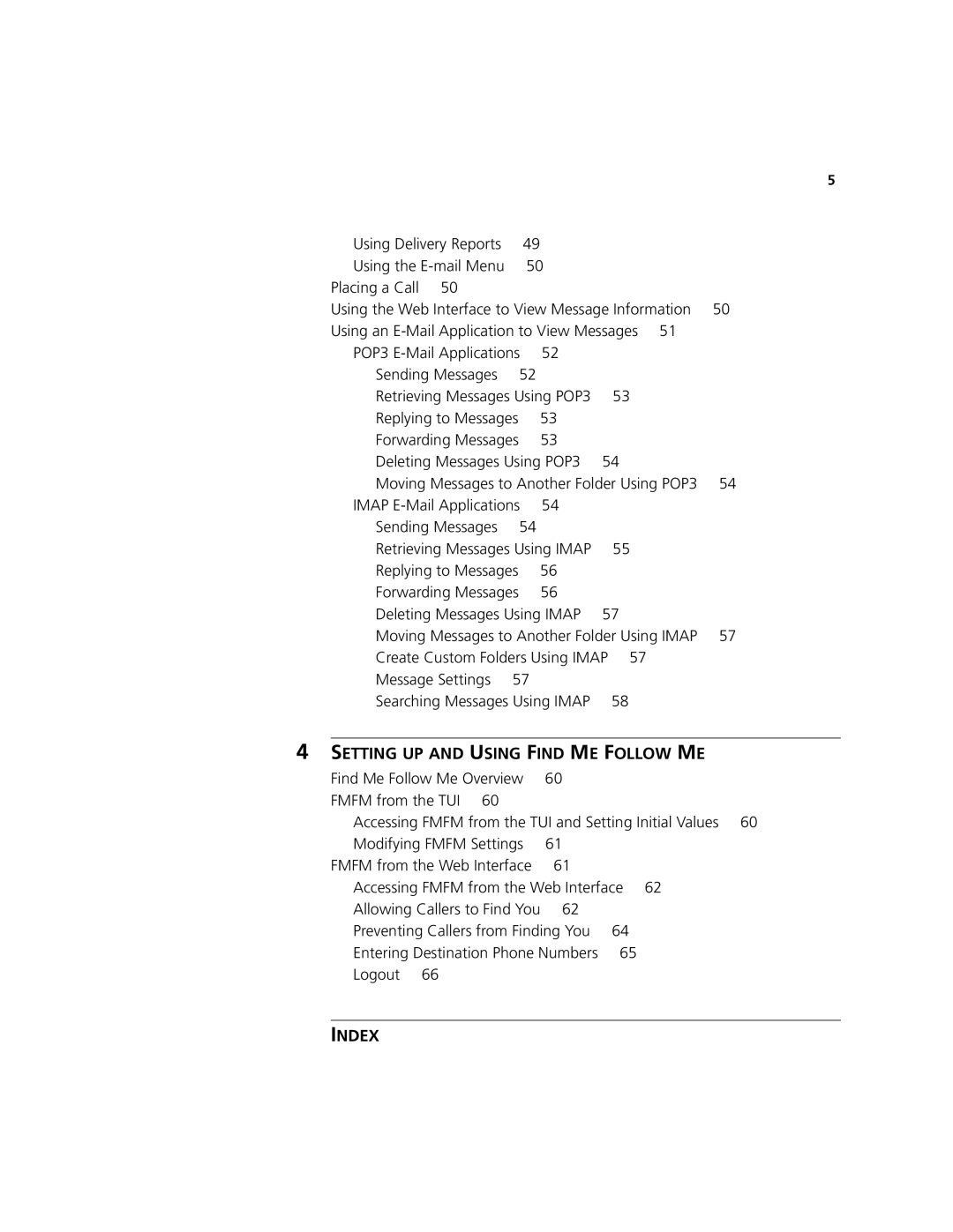 3Com V7350 manual Index 