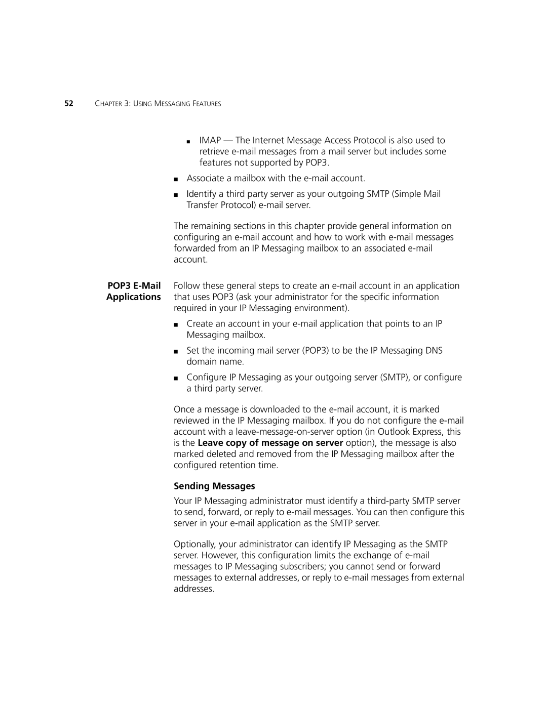 3Com V7350 manual Sending Messages 