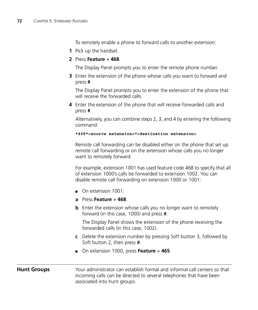 3Com VCX V7000 IP manual Hunt Groups, Associated into hunt groups 