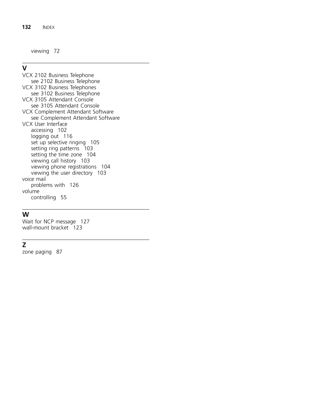 3Com VCX V7000 manual Viewing 