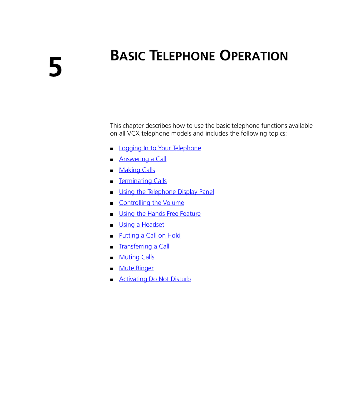 3Com VCX V7000 manual Basic Telephone Operation 