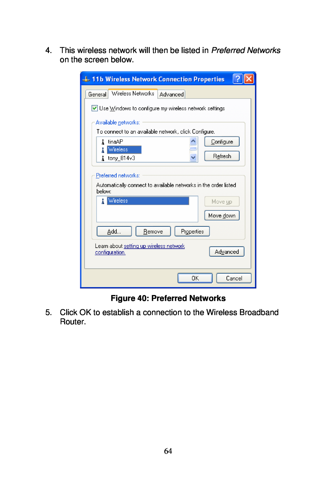 3Com WBR-6000 user manual Preferred Networks 