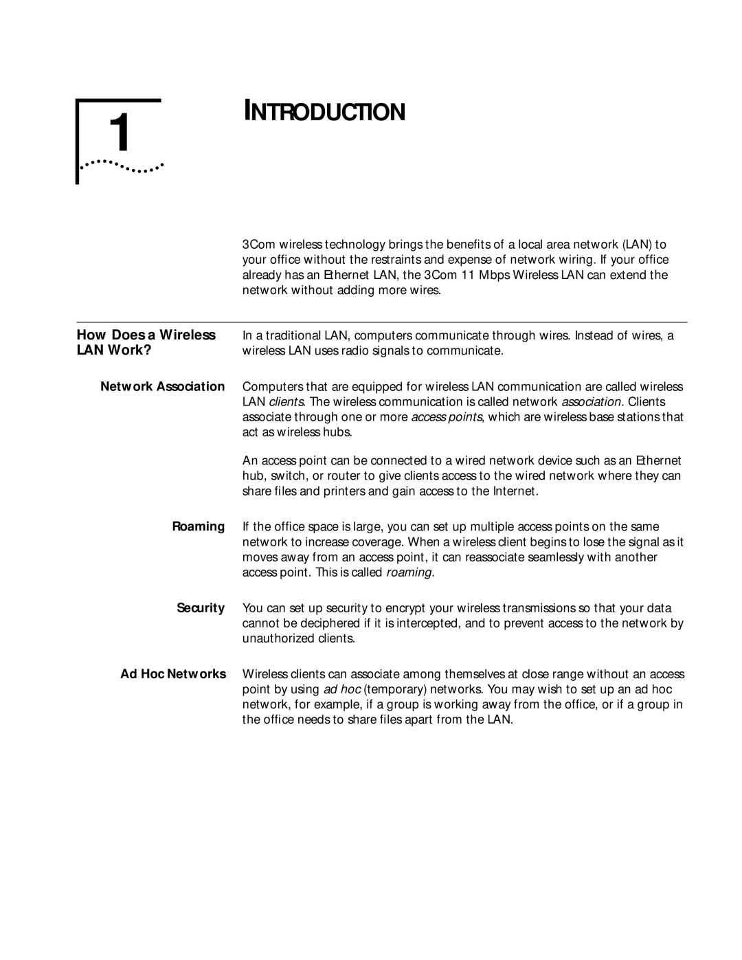 3Com WL-305 warranty Introduction 