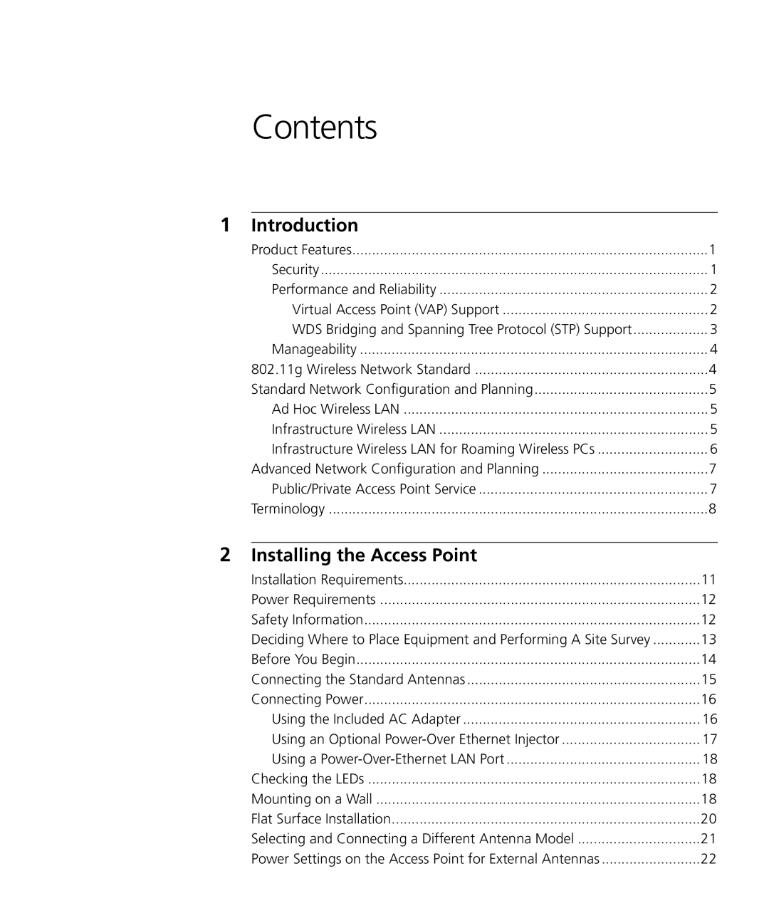 3Com WL-455 manual Contents 