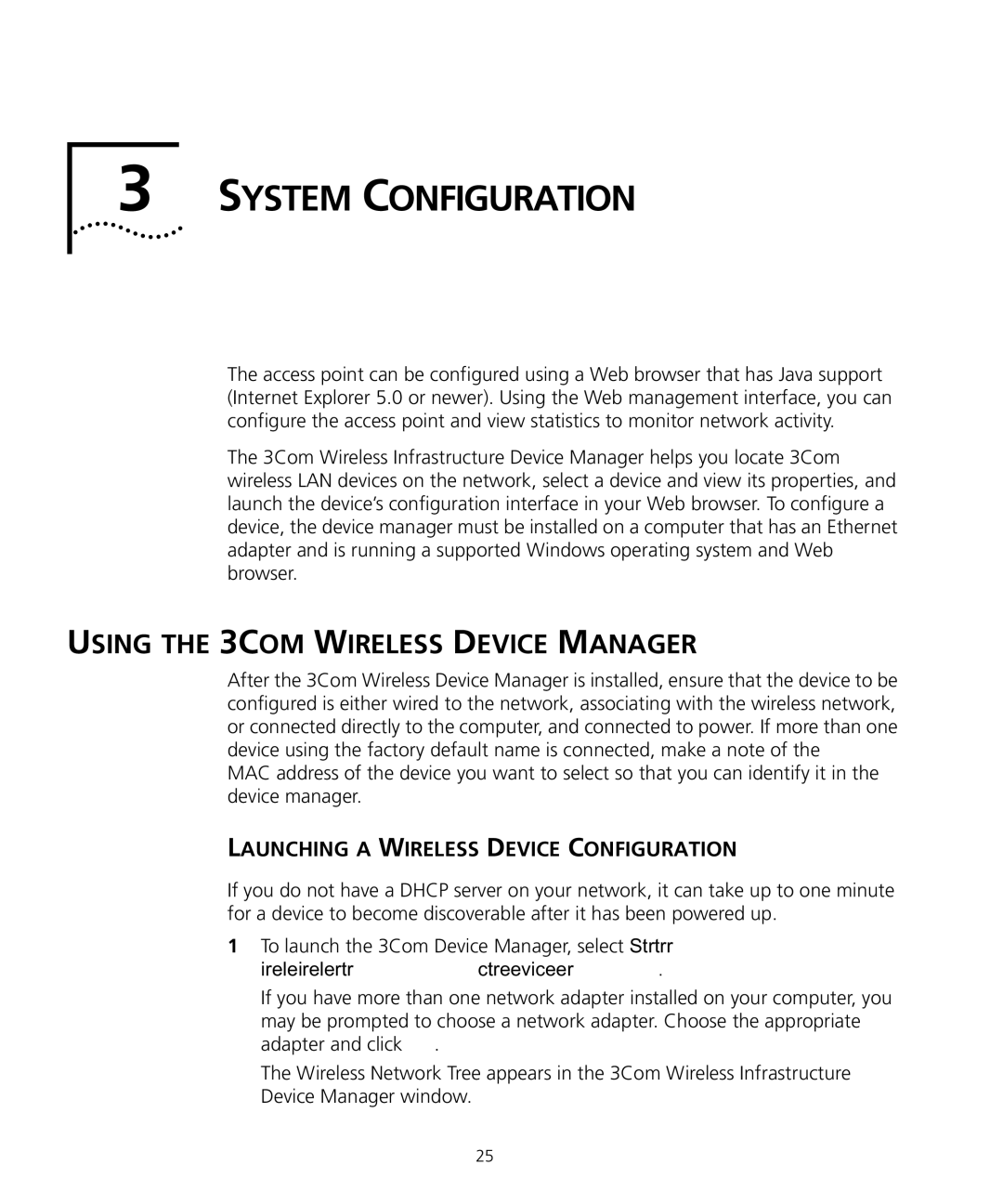 3Com WL-455 manual Using the 3COM Wireless Device Manager, Launching a Wireless Device Configuration 