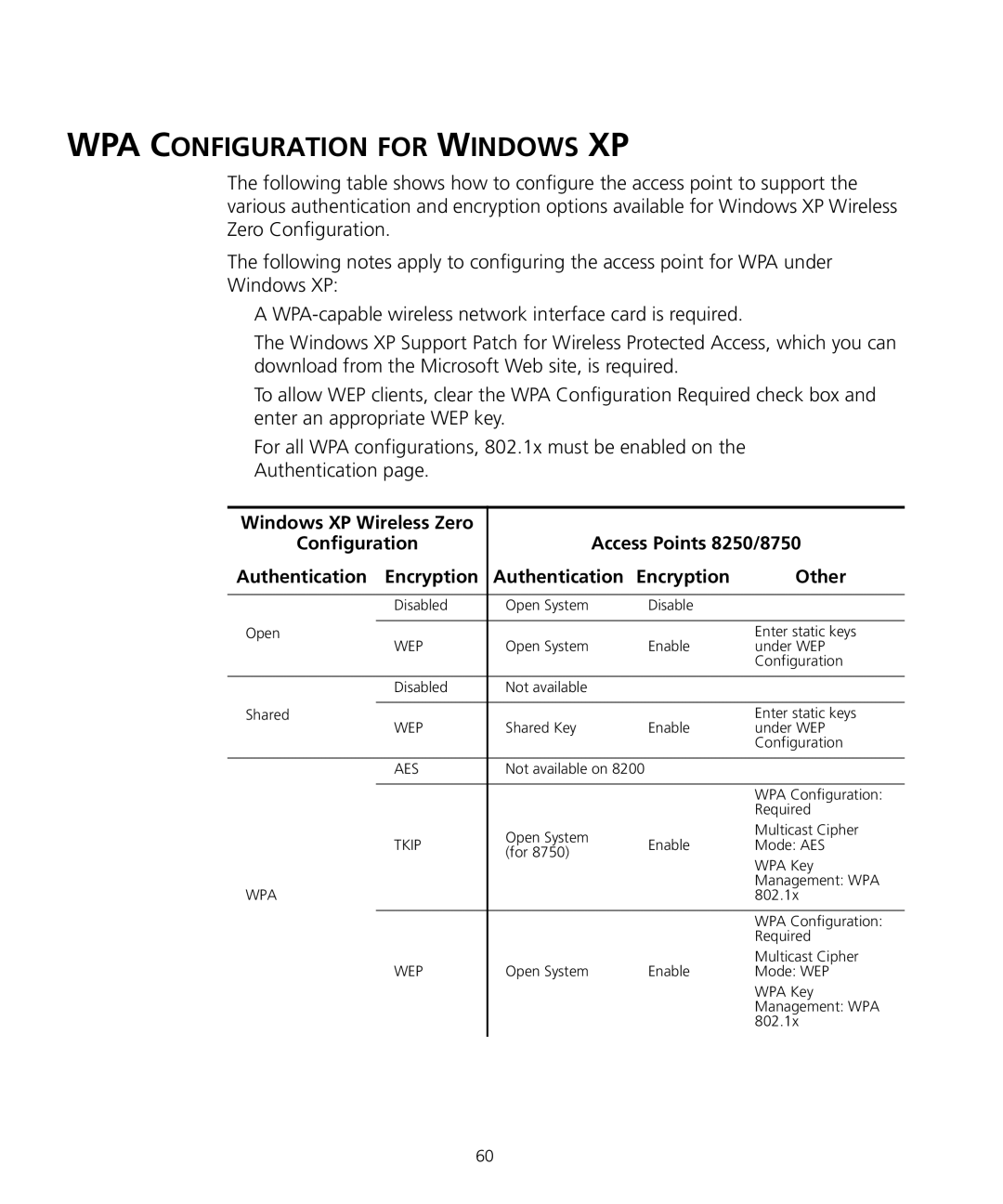 3Com WL-455 manual WPA Configuration for Windows XP 