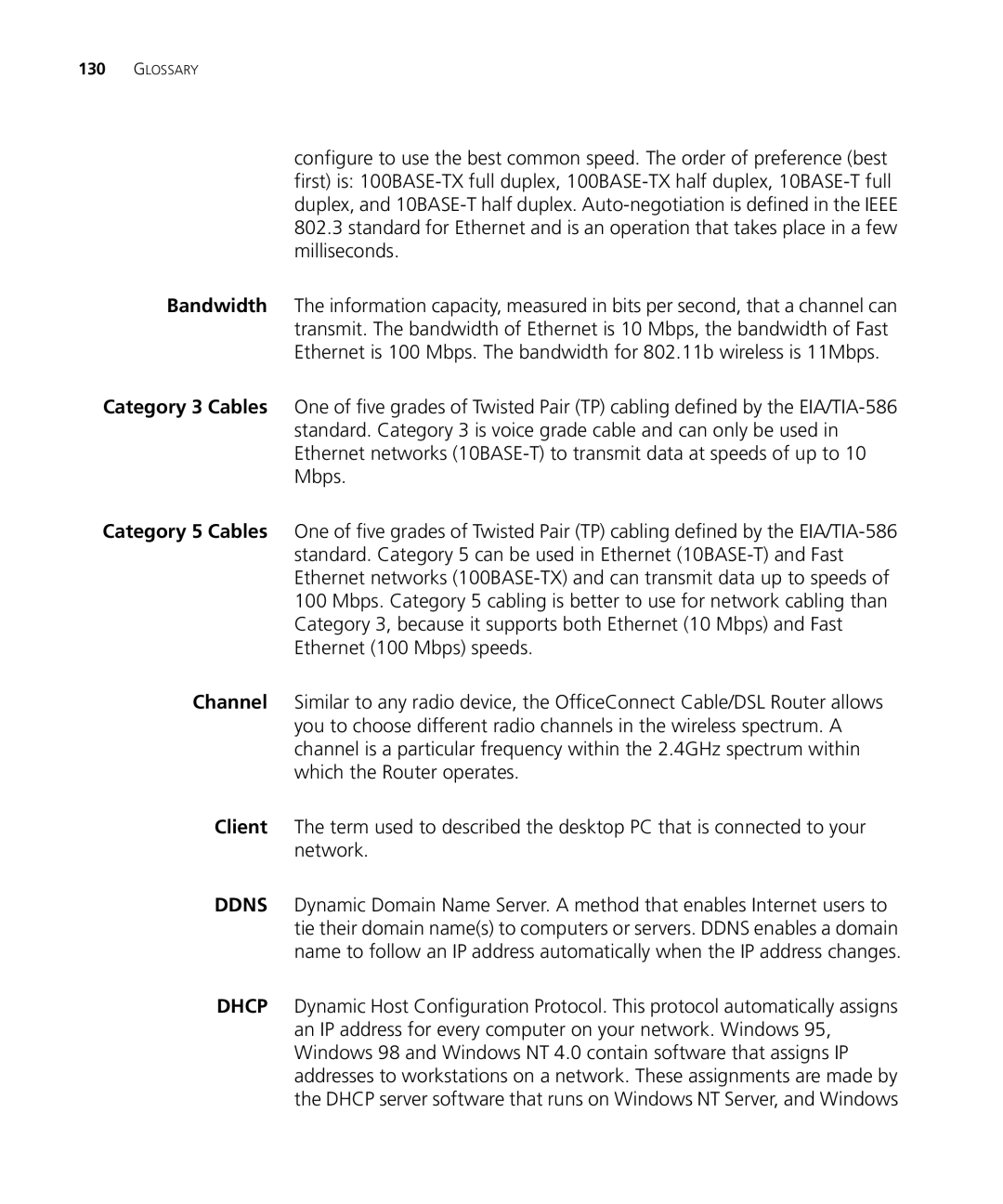 3Com WL-537S manual Glossary 